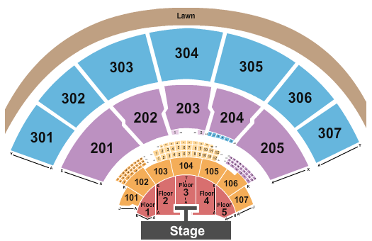 Xfinity Center Mötley Crüe Seating Chart